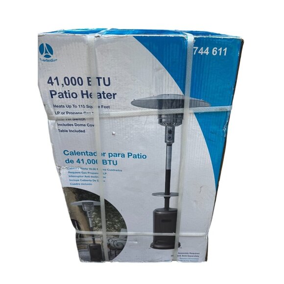 GardenSun 41000 BTU Patio Heater With Dome Cover & Table - Picture 1 of 3